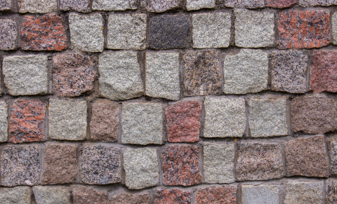 Granite bricks.