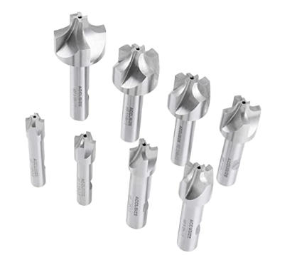 Accusize Industrial Tools Corner Rounding End Mill Set