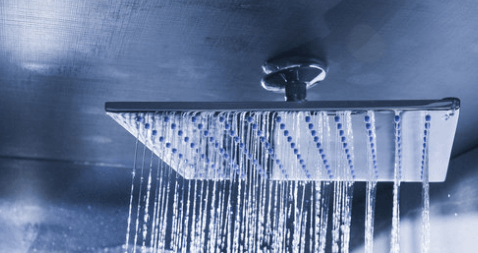 Bathroom ceiling showerhead ideas.