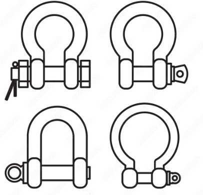 Crosby shackle types. 