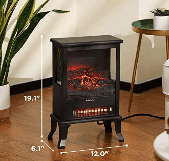 TURBRO Suburbs TS17Q Infrared Electric Fireplace Stove 