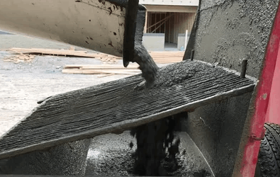 A grout loading on grout pump.