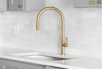 Golden Faucets for White Kitchen Gold Hardware