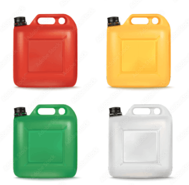 Gasoline cans. 
