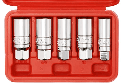 CASOMAN 3/8-Inch Drive Spark Plug Socket Set