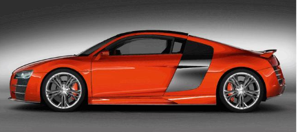Orange Audi r8 wallpaper.