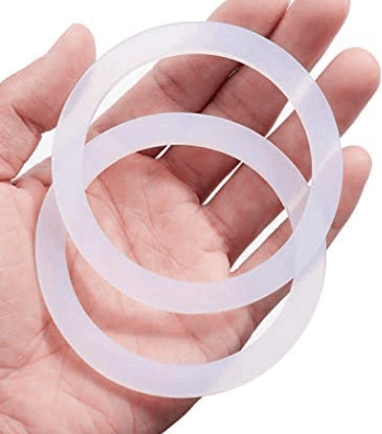 Silicone gasket in food industry.