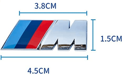 2 Pieces Genuine Logo for BMW M Front Fender Badge